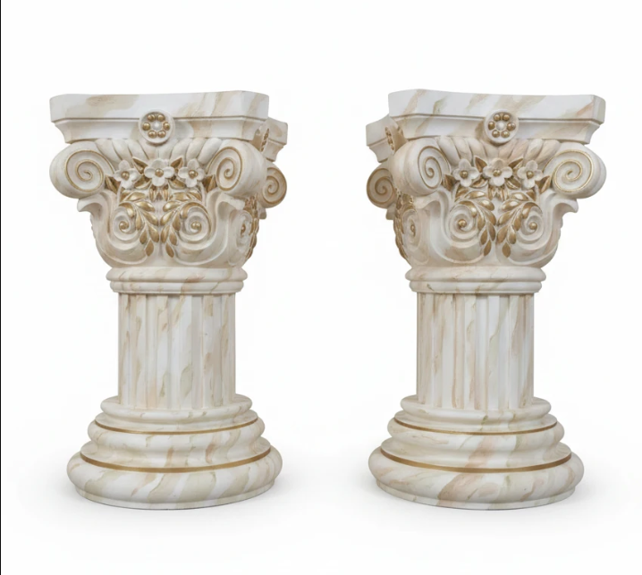 Gold-leaf baroque corner ornament